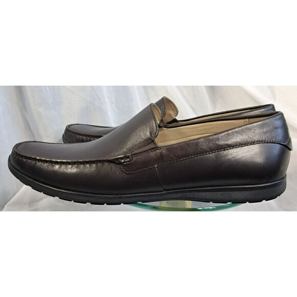 ECCO Men's Moc 2.0 Slip on Driving Style Loafer Leather Brown Size 45 11-11.5 - Picture 1 of 10